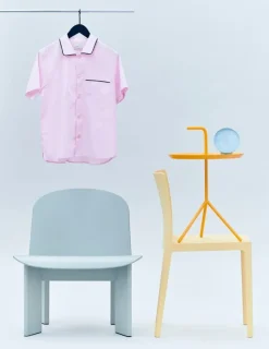 HAY Outline pyjamaströja, kortärmad, ljusrosa