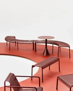 HAY Palissade Cone bord, 70 cm, iron red