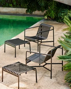 HAY Palissade fåtölj, låg, antracit