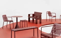 HAY Palissade fåtölj, låg, iron red