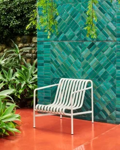 HAY Palissade fåtölj, låg, ljusgrå