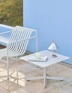 HAY Palissade fåtölj, låg, ljusgrå