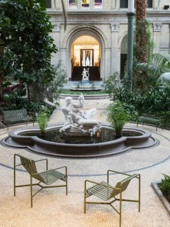 HAY Palissade fåtölj, låg, oliv