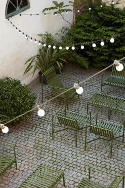 HAY Palissade fåtölj, låg, oliv