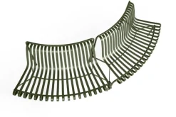 HAY Palissade Park matbänk, ut-ut, set om 2, antracit