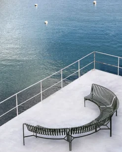 HAY Palissade Park matbänk, in-in, set om 2, himmelsgrå