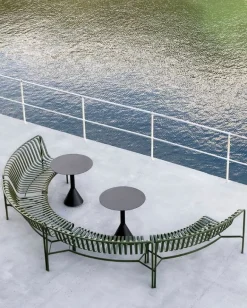 HAY Palissade Park matbänk, in-in, set om 2, himmelsgrå