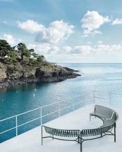 HAY Palissade Park tilläggsbänk för matplats, in, antracit