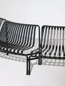 HAY Palissade Park tilläggsbänk för matplats, ut, oliv