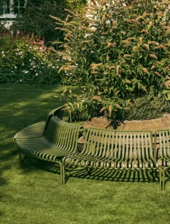 HAY Palissade Park tilläggsbänk för matplats, ut, antracit