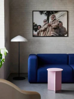 HAY Pao Glass golvlampa, vitt opalglas