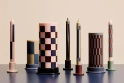 HAY Pattern ljus, 4-pack, ljusrosa - blues