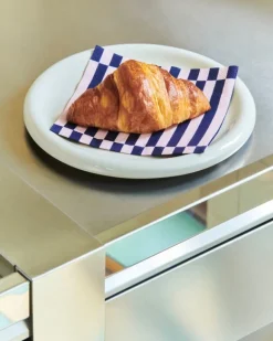 HAY Pattern servett, lunch, 20-pack, ljusrosa - mörkblå pelarrandig