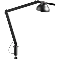 HAY PC bordslampa med klämma, dubbel arm, svart