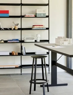 HAY Pier System 103 hylla, 3 kolumner, PS svart