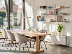 HAY Pier System 133 hylla, 3 kolumner, PS vit - aluminium