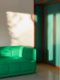 HAY Quilton 3-sits soffa, grön Vidar 932