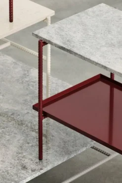 HAY Rebar soffbord, 80 x 49 cm, alabaster - beige marmor