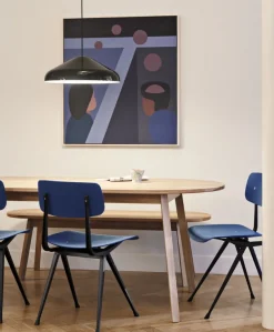 HAY Result stol, svart - mörkblå