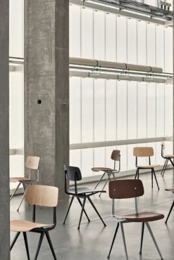 HAY Result stol, svart - rökt ek