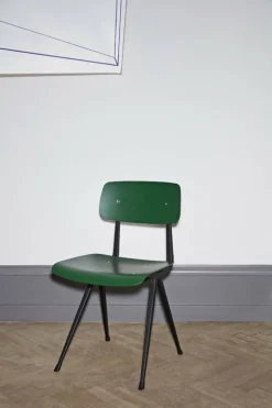 HAY Result stol, svart - skogsgrön