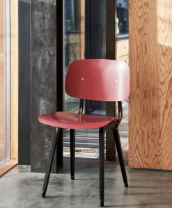 HAY Revolt stol, svart - plommonröd 3.0