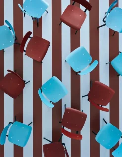 HAY Revolt stol, svart - plommonröd 3.0