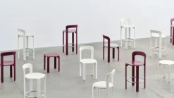 HAY Rey barstol, 75 cm, grape red - burgundy Steelcut Trio 416