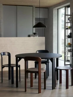 HAY Rey bord, 128 cm, djupt svart - vulcano