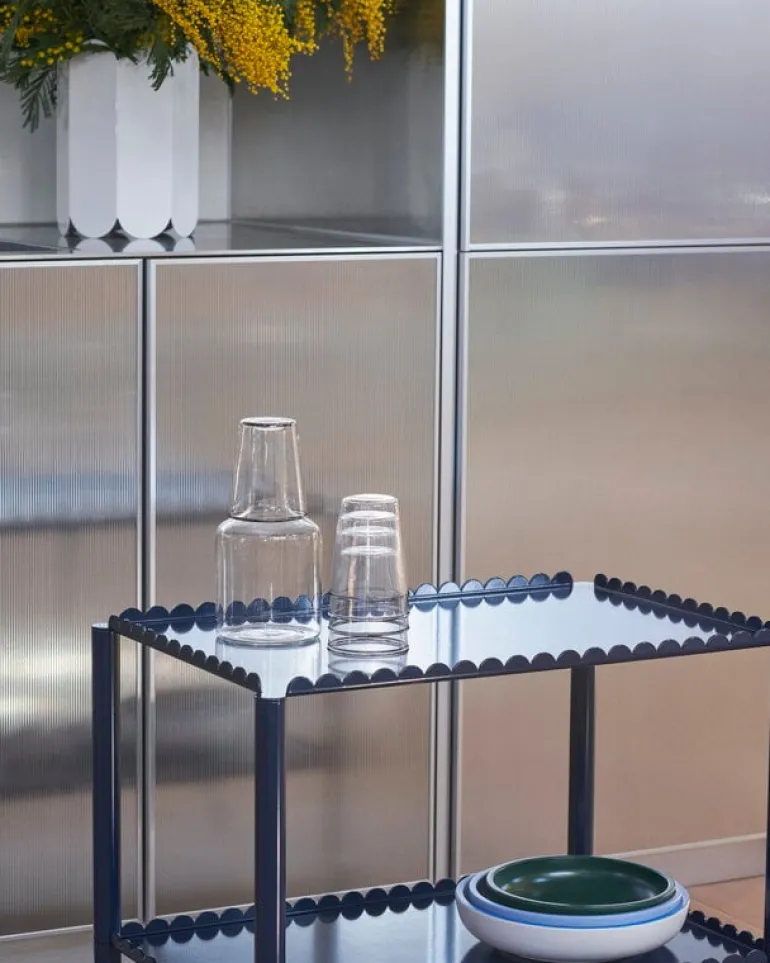 HAY Rim dricksglas, 2 stycken, ofärgad - svart kant