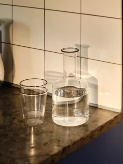 HAY Rim karaff, ofärgad - svart kant