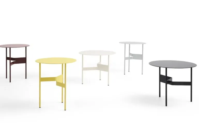 HAY Shim, soffbord, diam. 54 cm, h. 44 cm, äggskal