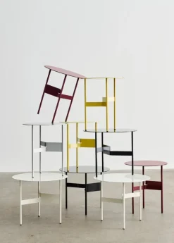 HAY Shim, soffbord, diam. 45 cm, h. 51 cm, silvergrå