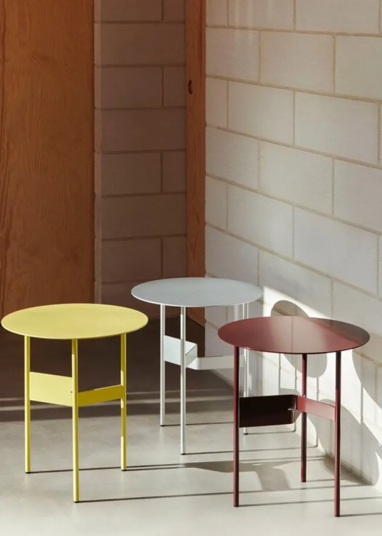 HAY Shim, soffbord, diam. 45 cm, h. 51 cm, ljusgul