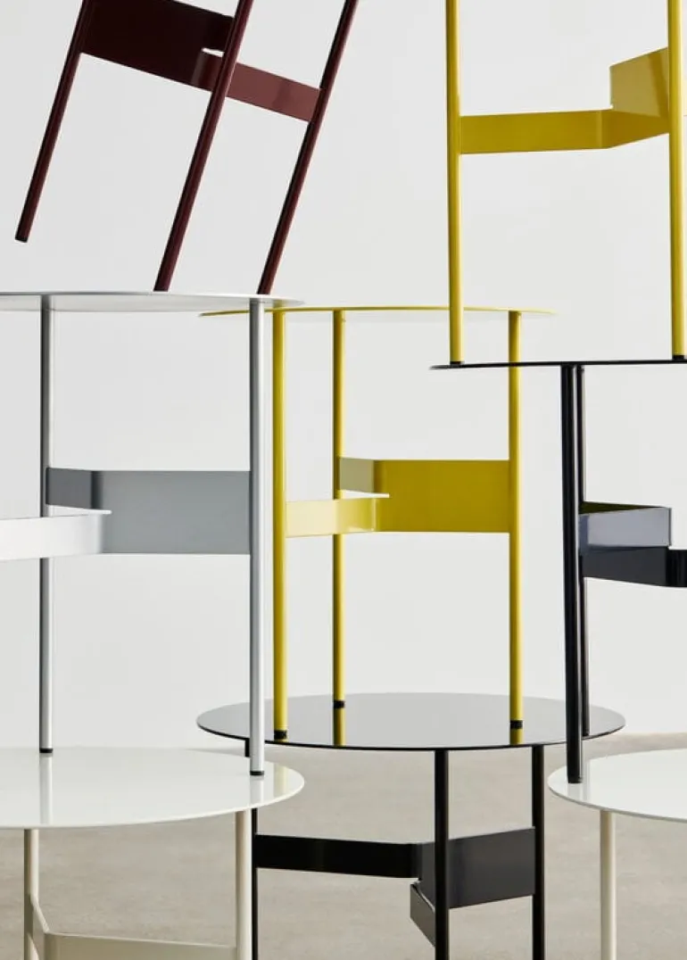 HAY Shim, soffbord, diam. 45 cm, h. 51 cm, ljusgul