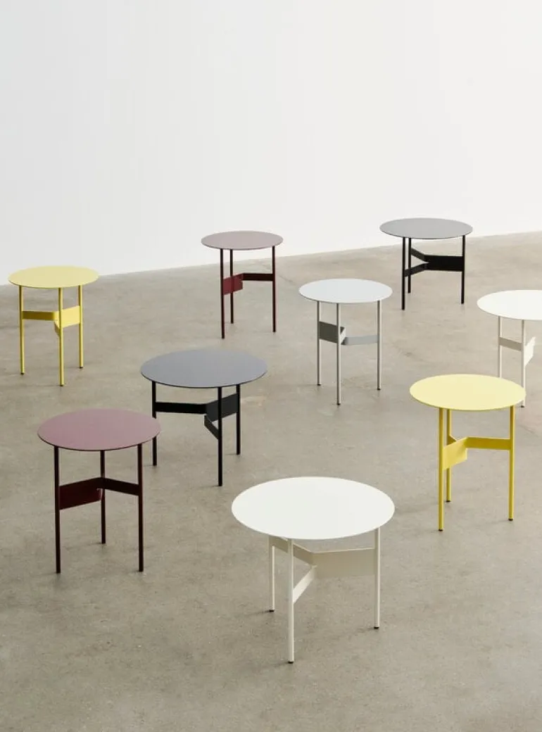 HAY Shim, soffbord, diam. 45 cm, h. 51 cm, ljusgul