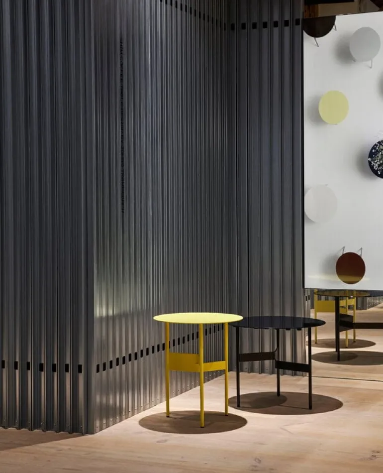 HAY Shim, soffbord, diam. 45 cm, h. 51 cm, ljusgul