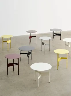 HAY Shim, soffbord, diam. 45 cm, h. 51 cm, bordeaux