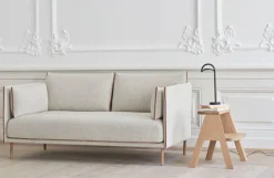 HAY Silhouette soffa 2-sits, Coda 100/Silk, cognac - oljad ek