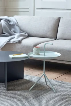 HAY Silhouette soffa 2-sits, Ruskin 33/Silk, svart - oljad ek