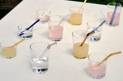 HAY Sip Cocktail sugrör, 4-pack, glas