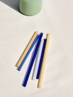 HAY Sip Cocktail sugrör, 4-pack, glas