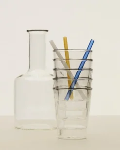 HAY Sip Cocktail sugrör, 4-pack, glas