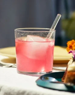 HAY Sip Cocktail sugrör, 4-pack, glas