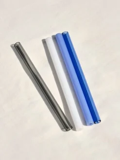 HAY Sip Smooth sugrör, 4-pack, glas