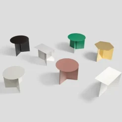 HAY Slit bord, runt, svart