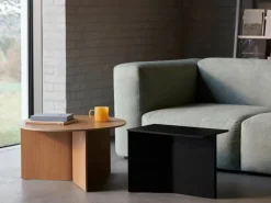 HAY Slit Wood Oblong bord, 50 x 28 cm, svart