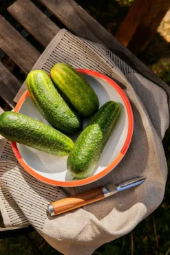 HAY Sobremesa serveringsskål, S, vit - röd