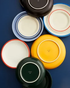 HAY Sobremesa serveringsskål, L, vit - blå