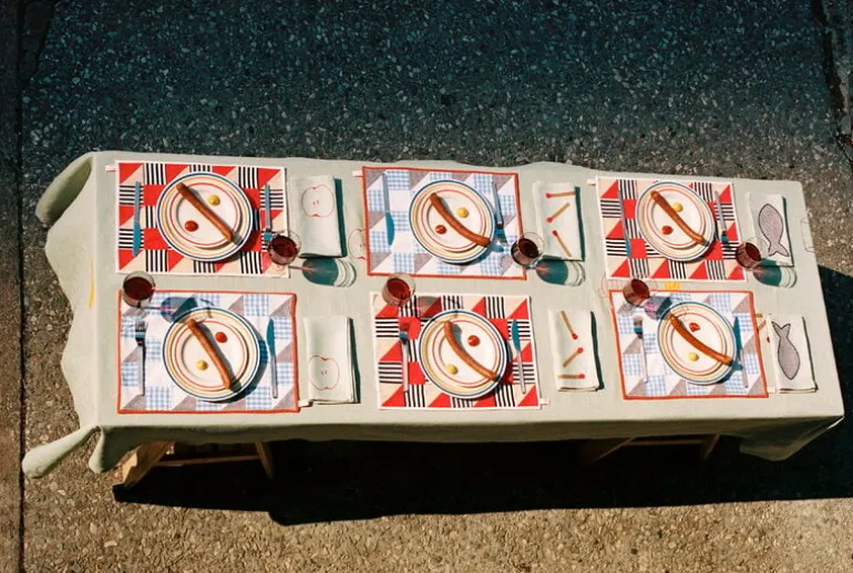 HAY Sobremesa servett, 4 st, vit